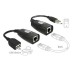 USB Extension / Extender - USB to RJ45 Ethernet CAT5, CAT5E, CAT6 LAN Cable to USB Male / Female