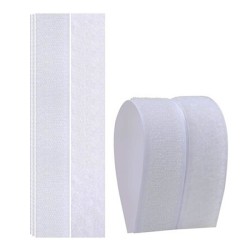 20x30mm Self Adhesive Velcro Tape Strong Tape  12Inch Loop And Hook Fastener Magic Tape - (WHITE)