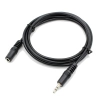 1.5m Male / Female 3.5mm Audio Extension Cable for Headphone and Microphone AUX Jack Socket