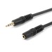 1.5m Male / Female 3.5mm Audio Extension Cable for Headphone and Microphone AUX Jack Socket