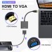 HDMI 1080P/HD to VGA Male to Female Adapter Cable Converter with Audio Support