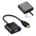 HDMI 1080P/HD to VGA Male to Female Adapter Cable Converter with Audio Support