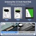 HDD ENCLOSURE / 2.5 inch HDD/SSD Case USB 3.0 HIGH-SPEED EXTERNAL DISK CASE - CLEAR