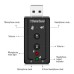 USB Sound Card External 7.1 Channel Virtual Audio Sound Card Adapter 3.5mm Jack For PC Laptop