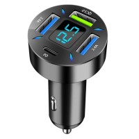 Fast Charge 60W Car Charger 4 Port Phone Charger for Car Lighter Adapter Socket