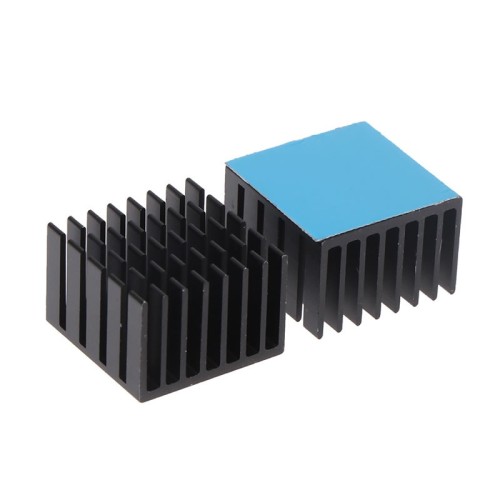 High Heat Transfer HeatSink Radiator Cooler 22x22x15mm w/d Thermal Tape