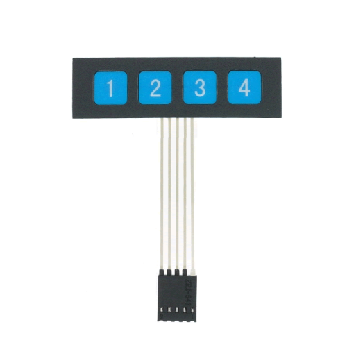 4X1 Matrix Keypad / 4 Buttons Matrix Keypad – Human Interface Component for PIC/AVR/STM/ATMEL