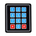 4X3 Matrix Keypad / 4 Buttons Matrix Keypad – Human Interface Component for PIC/AVR/STM/ATMEL