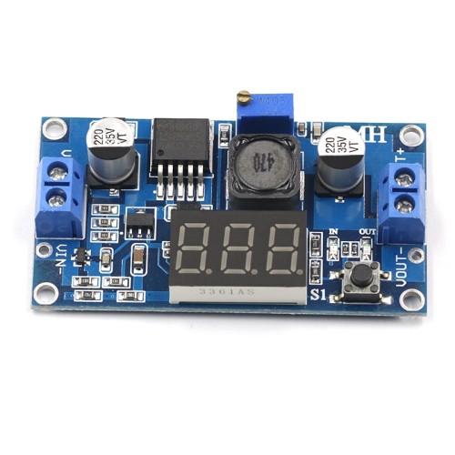 DC-DC Buck Step Down Module / LM2596 DC/DC 4.0~40V to 1.25-37V Adjustable Voltage Regulator With LED Voltmeter