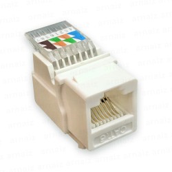 CAT6 RJ45 Keystone Jack Connector ClipJack / Cat6 No Punch-Down Connector