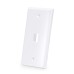 Faceplate Single Port IO Keystone Face Plate 1 Port ABS Wall Plate