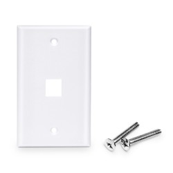 Faceplate Single Port IO Keystone Face Plate 1 Port ABS Wall Plate
