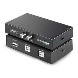 2 Port USB Sharing Selector Switch Box for Printer, Scanner, Camera, Keyboard, Custom Projects