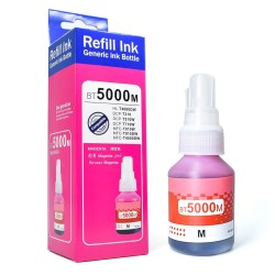 Magenta Ink BT5000M 50ml Refill Ink for Brother Printers / Magenta Ink BT5000 for Brother Printers