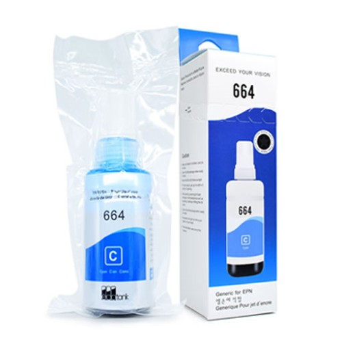 664 Refill Ink - 70ml Cyan Dye Refill Ink For EPSON Printers