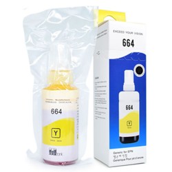 664 - 70ml Yellow Dye Refill Ink For EPSON Printers