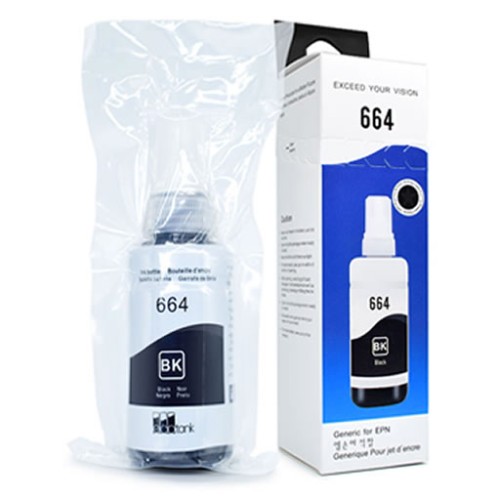 664 - 70ml Black Dye Refill Ink For EPSON Printers