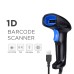 Handheld Barcode Scanner wired USB / 1D Bar code Plug & Play Scanner for Business Automations