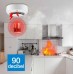 Smoke Detection Alarm / Fire Alarm with Led Indicator 9Db Early Warning Fire Detection Sensor