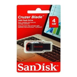 4GB Portable Memory Sticks 100% Original SanDisk Cruzer Blade USB 2.0 Flash Drives Compact Storage