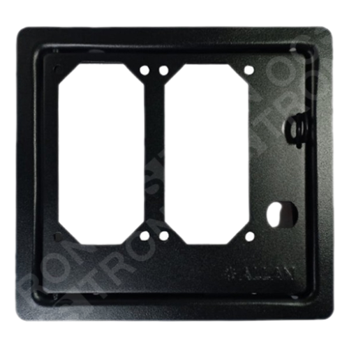 Double Hole Coin Acceptor Galvanize Metal Coin Door for Vendo Machines /17X15.5X1CM / 19.6X18.3X1.5CM