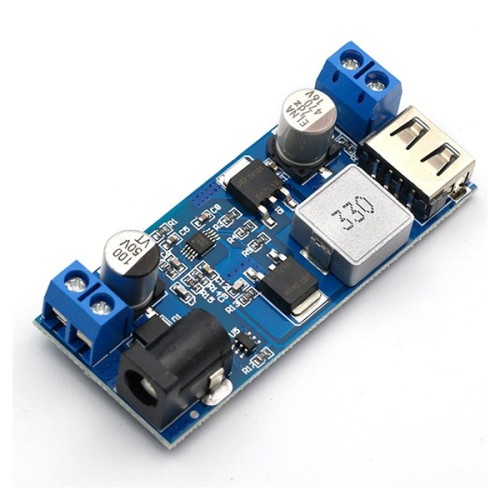 DC 6v / 9v / 12v / 24 / to DC 5v 5A Dual Output Voltage Buck Converter Module